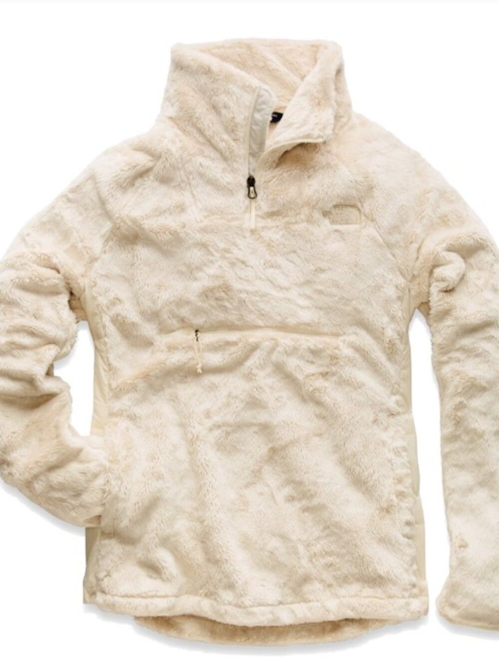 The North Face Women's Osito Sport Hybrid 1/4 Zip Pullover Vintage White Size M